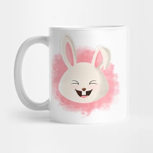 Pinky Rabbit Watercolor Illustration Mug